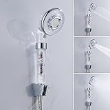 bennyue　シャワーヘッド 節水 水圧アップ　シャワー セット 4段階モード＆ストップ機能 高/低水圧　バス用品 取り付け簡単 国際汎用基準G1/2 シャワーホース付き　シャワー セット　ステンレ