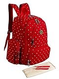 Abonnyc Diaper Bag Backpack Nappy Bags Mummy Travel Backpack Handbag Large Capacity Fit Stroller (Re