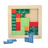 Domybest 積み木 パズル 子供おもちゃ 知育玩具 カラフル かわいい 2歳以上 数学 子供用 大人用 視覚刺激 認識力 保育園 お祝い ギフト