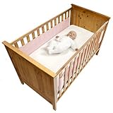 Safe Dreams 2 Sided Cot Wrap with 100% cotton surface (Pink) by Safe Dreams