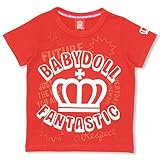 ベビードール ランダムメッセージTシャツ 子供服 110cm レッド