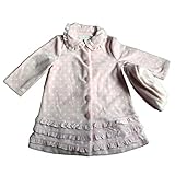 Bonnie Jeanガールズベビードットフリースコートと帽子セット、ピンク カラー: ピンク