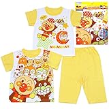 【本体綿100％】2017年 夏物 アンパンマン 半・半 ２トップス 半袖パジャマ Anpanman クリーム◇80cm