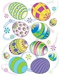 Holographic Foil Easter Clings 12" x 17" Reusable Vinyl Static Window Cling Cutouts - Multicolored E