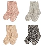 ベビー 幼児用 靴下 ソックス 厚手 暖かい 綿製 秋冬 ミックスカラー 2~4歳　4足組 [並行輸入品]