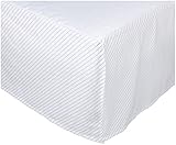 Oliver B Crib Skirt - Dove Grey Stripes by Oliver B [並行輸入品]