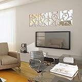 Lorny(TM) 新DIY 32pcs /設定3Dミラーの壁のステッカー25x100cm D09アクリル壁画ステッカーホームデコレーションウォールステッカーの装飾
