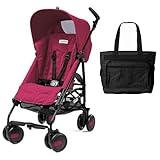 Peg Perego Pliko Mini Stroller with Diaper Bag- Fleur Pink by Peg Perego