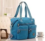 エルフ ベビー (Fairy Baby) 防水 多機能マザーズバッグ 消臭抗菌 大容量 ナイロン (ブルー,40*14*36cm)