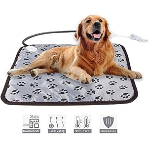 HiCollie ペット用ホットカーペット ペット用ヒーター 電気毛布 犬 猫 小動物対応 暖房器具 寒さ対策 過熱保護…