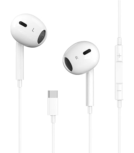 Amazon.co.jp: イヤホン ヘッドホン Type-C 音量調節 通話対応