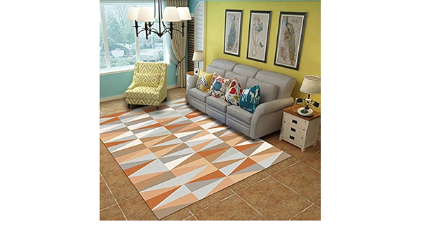 Amazon 得損 カーペットマイクラ カーペット 無限 1 13 140x0cm 家庭用ミニマリストスタイルのカーペットのリビングルームモダンな幾何学的なソファーのコーヒーテーブルのマットの寝室のベッドサイドの家のカーペットストライプ チェック柄洗濯機で洗えるポリエステル