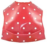 Cornish Daisy Red Polka Dot Feeding Bib by Cornish Daisy