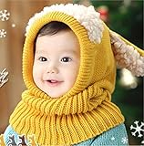 ININUK 　子供 帽子 キッズ 可愛い ニット帽 女の子 男の子 親子お揃い帽 ベビー用ハット 赤ちゃん 秋冬 防寒 スタイリッシュ 毛糸 キッズ帽子 柔らか かわいい 子ども ポンポン ニットキ