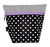 Pouche(ポーチェ) 消臭ポーチ おむつポーチ ドットストライプ (ブラック) TB0005CW