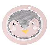 Nice Days（ナイス　ディズ）　ベビーお食事マット　シリコーン　可愛い動物　持ち運び (ペンギン)