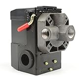 Interstate Pneumatics LF10-4H Pressure Switch 1/4 Inch FPT Four Port Bend Lever Switch 20 amperage 8