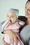Love to Dream Beanie, Organic, Taupe and Cream Stripes by Love to Dream