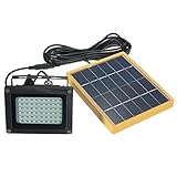 Solar powered 54 led sensor flood light waterproof outdoor