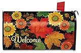 Fall Foliage WelcomeメールボックスカバーAutumn Leaves標準Briarwood Lane