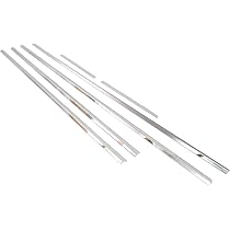 プリウス ZVW 30系 超鏡面ブラックメッキステンレスウィンドウモール 6PC