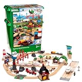 BRIO 木製レール 知育玩具 ワールドデラックスセット 対象年齢 3歳~ [ 玩具 木製 木製レール レールセット プレゼント 電車 船 飛行機 ]