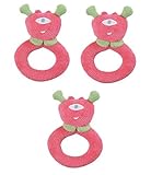 Angel Dear 3個リングRattlesセット、Fuchisa Cyclop