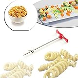 funnytoday365手動でローラースパイラルポテトカッター野菜キッチンアクセサリースパイラルポテトスライサCozinhaガジェットラディッシュFruit Carvingツール