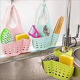 Generic Bluee : Portable Hanging Drain Bag Basket Bath Storage Tools Sink Toothbrush Holder Bathroom