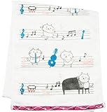 シンジカトウ トーンステップ フェイスタオル ねこふんじゃった SKFT139-01