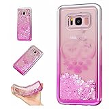 Samsung Galaxy S8 Plusケース、SevenPanda TPUケース超薄型柔軟フレキシブルシリコンラバーケースカバー、耐スクラッチ保護カバー、カラフルなクイックサンドグラデーションメ