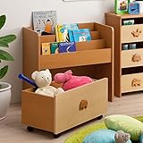 リビング 台 収納キャビネット サイドボード 片づけボックス えほん棚 キャスター付き の おもちゃ箱 子供部屋 や リビング に Pinocoro ブックシェルフ