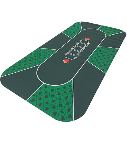 Amazon.co.jp: siawadeky ポーカーマット 10人用 ポーカーテーブル 