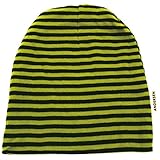 ハッピーハット キッズ 帽子 ニット帽 小さいサイズ ボーダー柄ニットワッチ グリーン×ネイビー kids-219-04