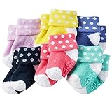 カーターズ（Carter's）女の子用カラフル水玉模様ソックス6枚組セット (0-3months(55-61cm)) [並行輸入品]