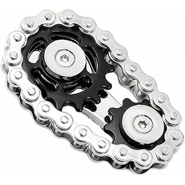 最安値‼️フィジェット ギアチェーン スピナー EDC 手遊び ガジェット バイクチェーン型 フィジェットスピナー｜ギアデザインのEDC