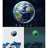 PAWACAクリエイティブ30 cm 7 Planetsグローin theダーク壁または天井ステッカー,光リムーバブル粘着ステッカー壁デカールアート壁画for Kids ' Room ブラウン 602