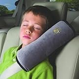Yiteng　シートベルト枕　カバー 子供　キッズ シートベルト　車用枕　カーグッズ　ふかふか　キッズ シートベルトピロー　安全　気持ちいい　 (グレー)