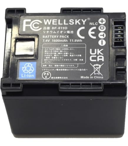 Amazon | NLC BP-827D BP-827 互換バッテリー [ 純正充電器で充電可能