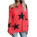 カットソー Timsa 欧米風 肩出し サイド Tシャツ レディース パーカー ストラップレス トップス 長袖 トップス スプライス ベアトップ ブラウス 秋冬春 五芒星柄 プルオーバー 女の子 快適