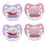 Dr. Brown's 4 Piece Prevent Classic Shield Stage 2 Pacifier, Pink, 6-12 Month by Dr. Brown's [並行輸入品]