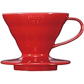 HARIO(ハリオ) V60 透過ドリッパー 01 セラミック レッド 1~2杯用 コーヒー ハンドドリップ 日本製 VDCR-01-R