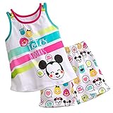 (ディズニー) Disney キャラクター スリープ上下セット タンクトップ パジャマ 女の子 絵文字 ミッキー (90cm (US2)) [並行輸入品]