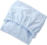 サンデシカ 接触冷感フィットシーツ ミニサイズ(60×90cm) サックス 2213-8888-02