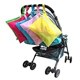 汚いベイビー防水布おむつのベビーカーの乳母車ストレージオーガナイザージップバッグカラーランダム