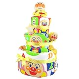 おむつケーキ アンパンマン 3段 出産祝い ベビーギフト タオル スタイ タンバリン ぬいぐるみ anpanman35_36_37