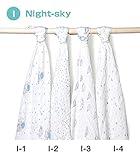 aden + anais (エイデンアンドアネイ) おくるみ 4枚セット 出産祝い スワドル 【並行輸入品】 INightsky