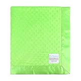My Blankee Minky Dot Baby Blanket, 30 x 35, Lime Green by My Blankee