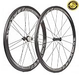 VCYCLE Nopea 700C カーボンロードバイクホイールクリンチャー前に38mm後50mm G3ストレートプル23幅 UDマット18/21 穴玄武岩制動面シマノ8/9/10/11スピード 1507g