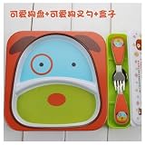 Xing Lin子供のカトラリーセット子供のボウルを食べるメラミン食器ベビーFall Resistant Cartoon DishステンレススチールスプーンBaby Food Supplement、か